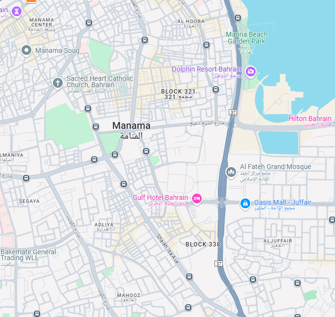 Manama Map Location